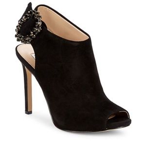 Karl Lagerfeld Kimber Embellished Suede Pumps | Black | Size 7 1/2